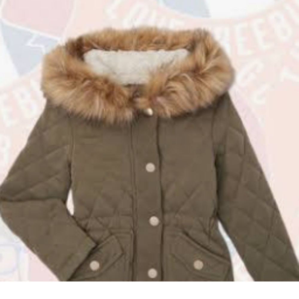 Sold Girl's BHip Quilted Sage Fleece Jacket